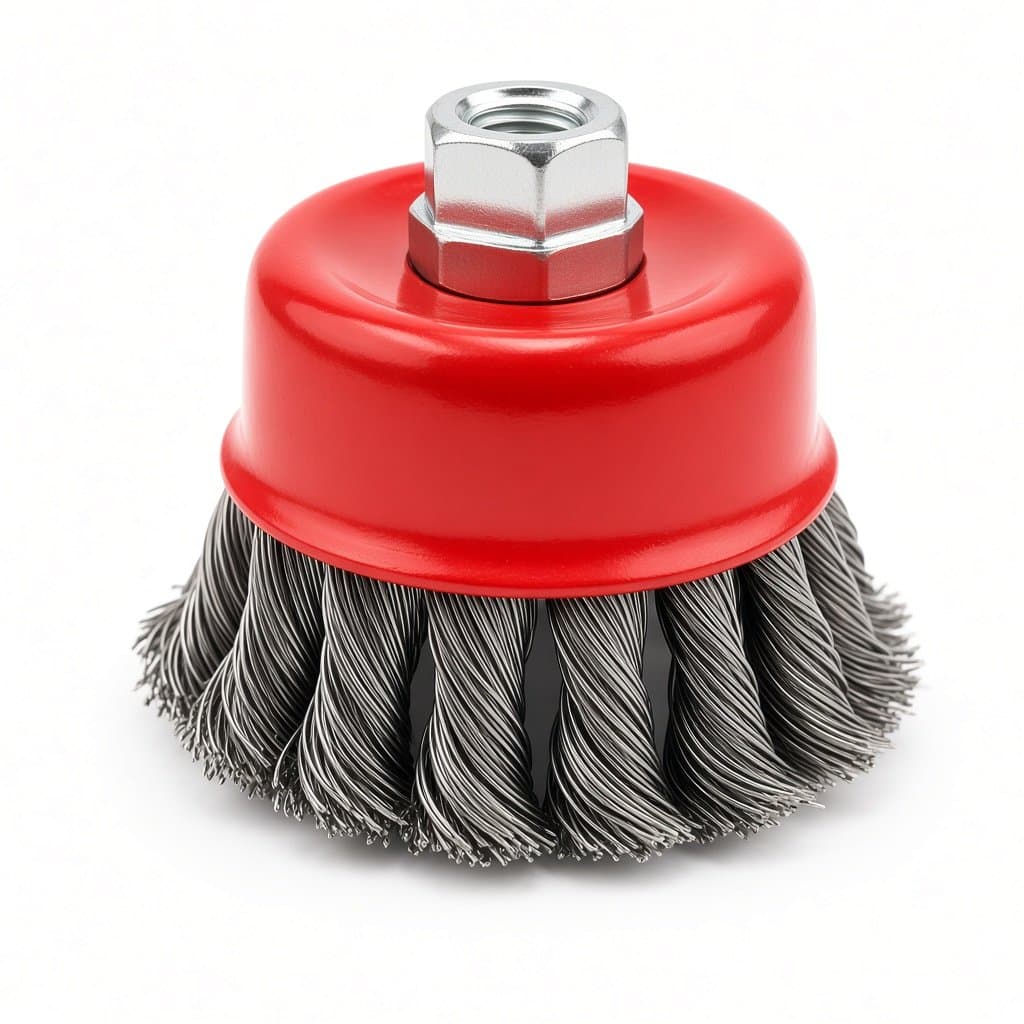 100 mm Knotted Wire Cup Brush for Angle Grinders (M14)