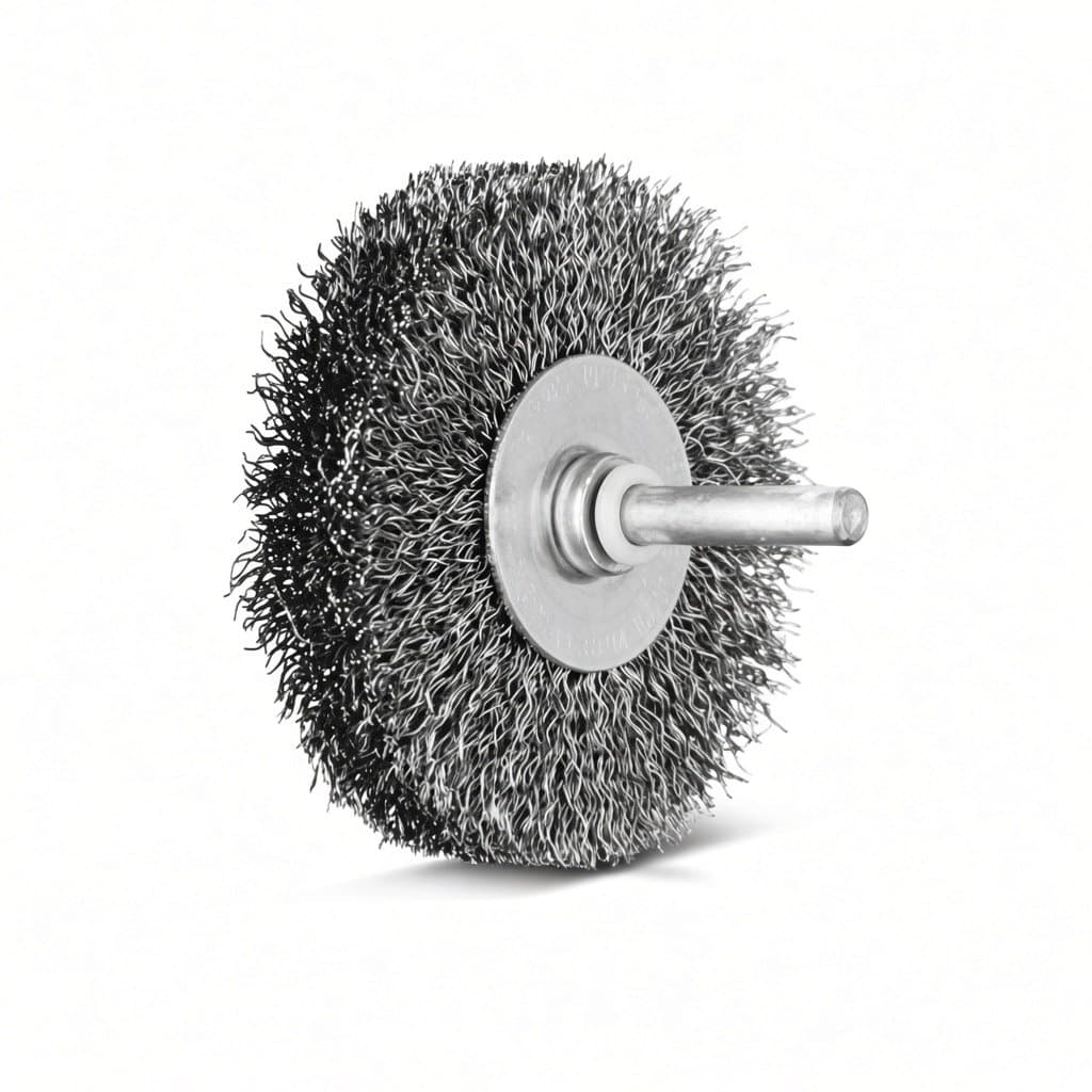 50 mm Steel Wire Wheel Brush on 6 mm Spindle
