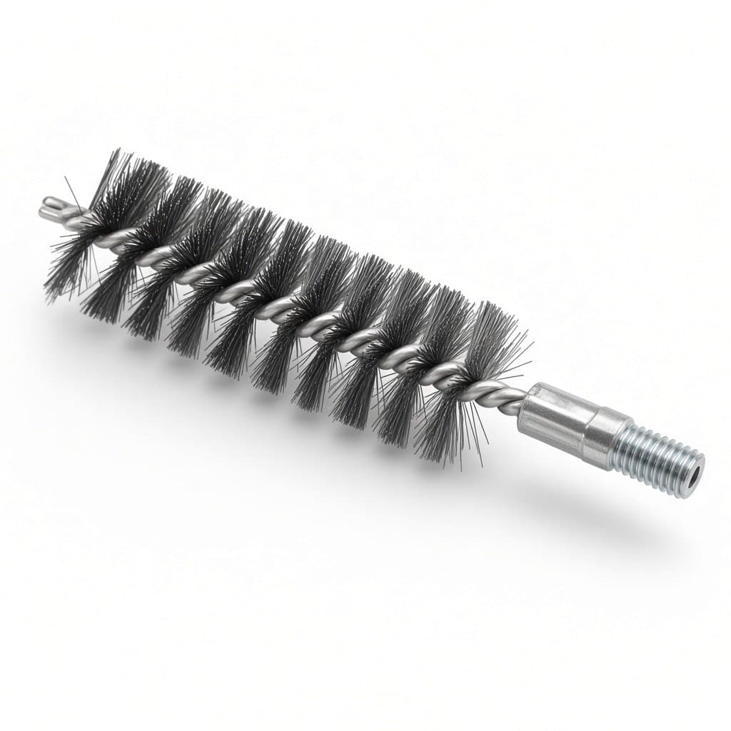 Twisted-Wire Boiler Tube Brush, M6 Thread, 20–150 mm