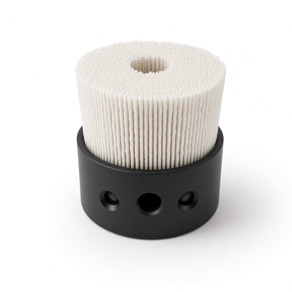 2 in (50 mm) Ceramic Grain Abrasive Nylon Disc Brush, 120 Grit