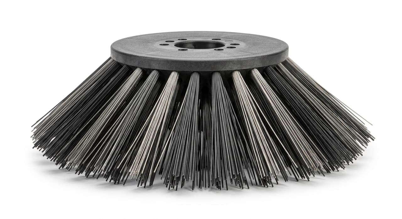 Round-Top Gutter Broom for Dulevo / Johnston Sweepers