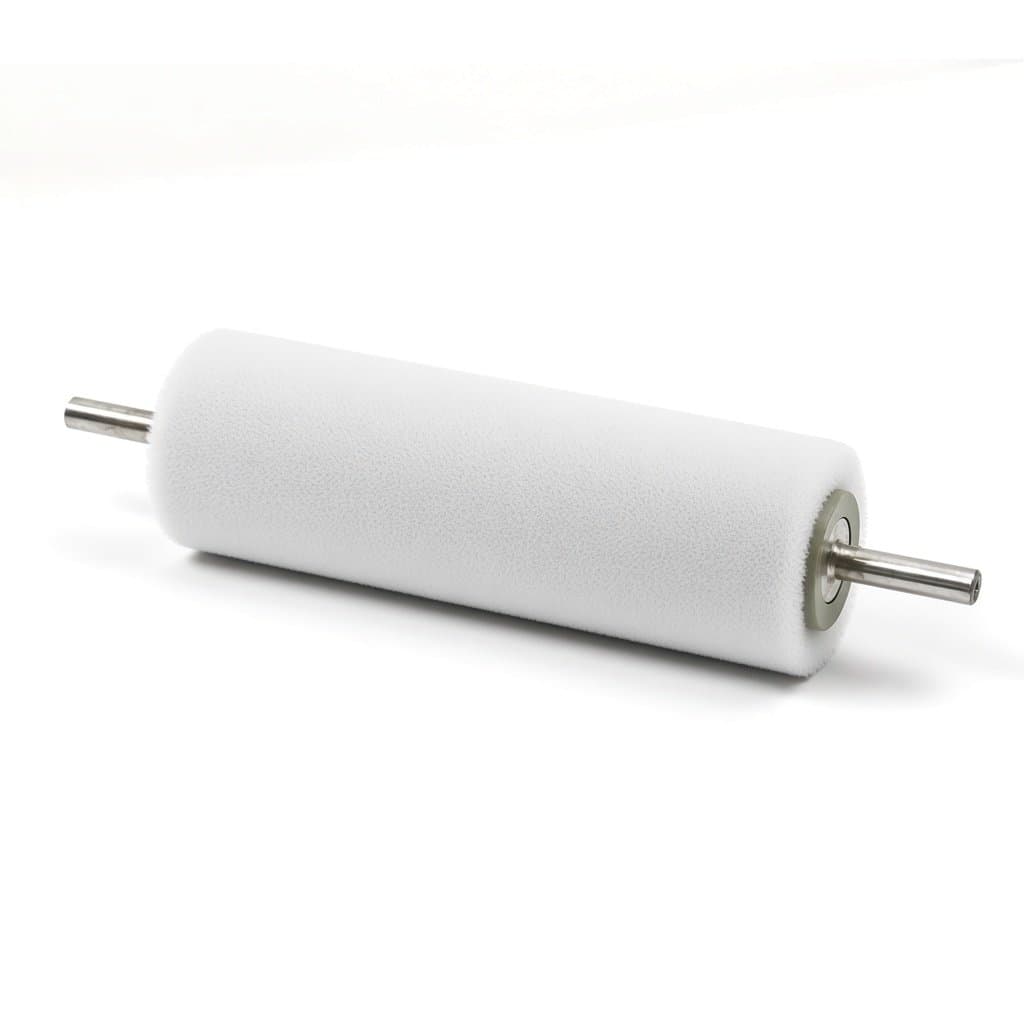 High-Density Flocked Roller Brush with Shaft (PP / PBT / Nylon)