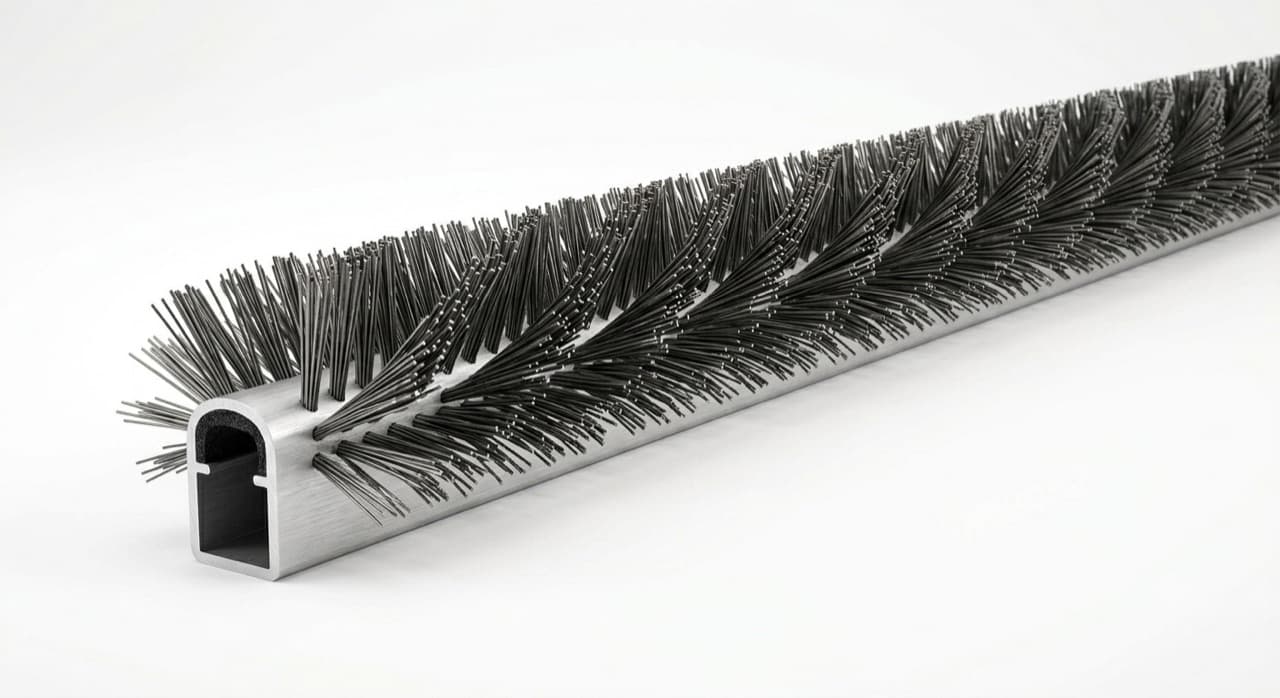Gutter Broom Flat-Wire Tuft Section