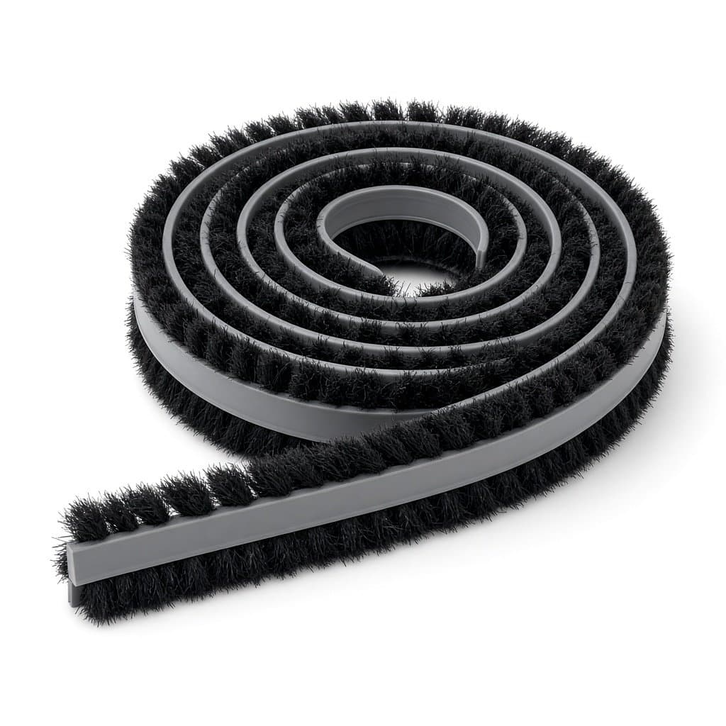 Rotary Heat Exchanger Wheel Seal Brush, PVC Base with Centre Fin