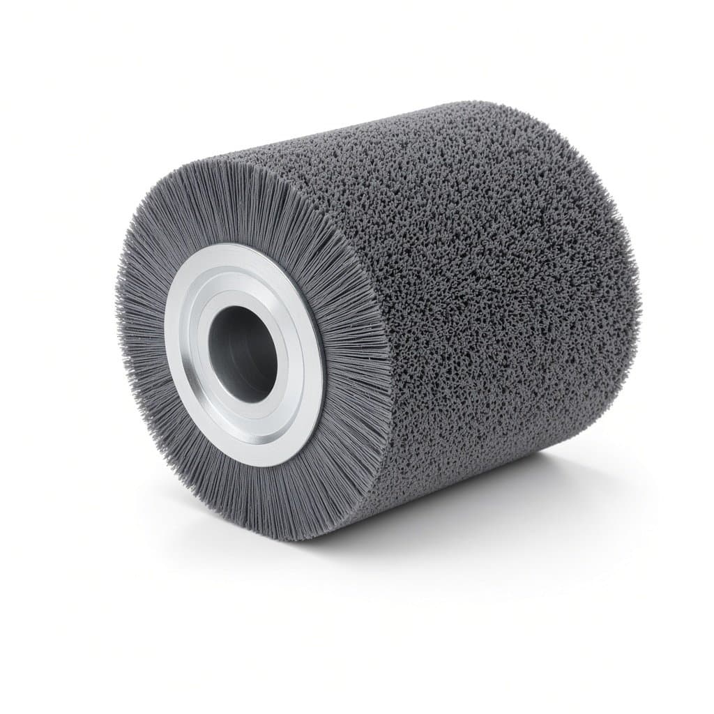 Silicon Carbide Abrasive Nylon Roller Brush, Ø180 mm, 180 Grit