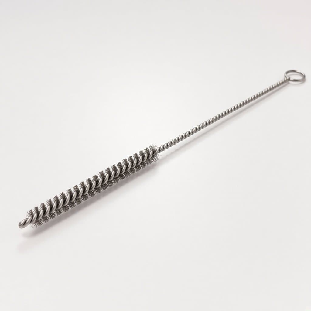 Stainless Steel Tube Brush with Loop Handle, 8 mm × 300 mm