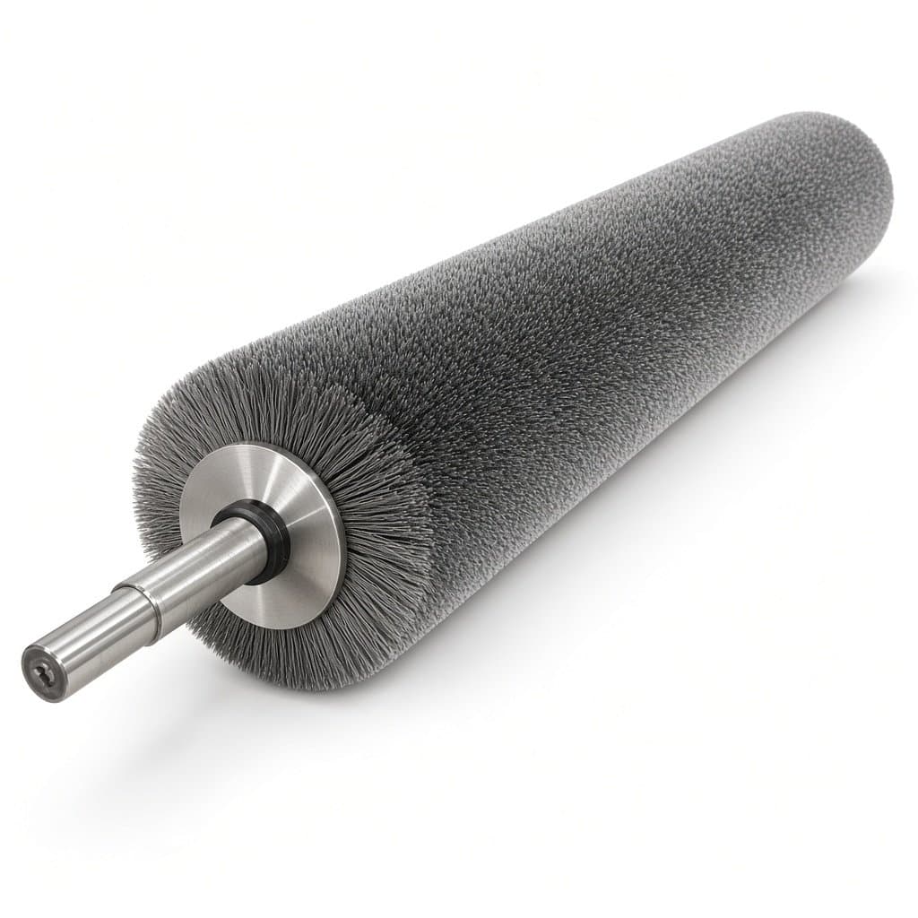 Stainless Steel Wire Brush Roller for Strip & Rolling Mills, Ø220 × 3200 mm
