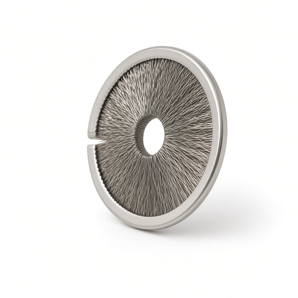 Formed Ring Seal Brush, Stainless Steel Wire, OD 60 mm x ID 15.5 mm